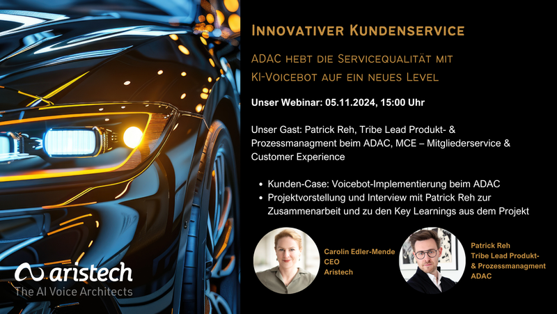 Werbeplakat für KI-Voicebots für ADAC