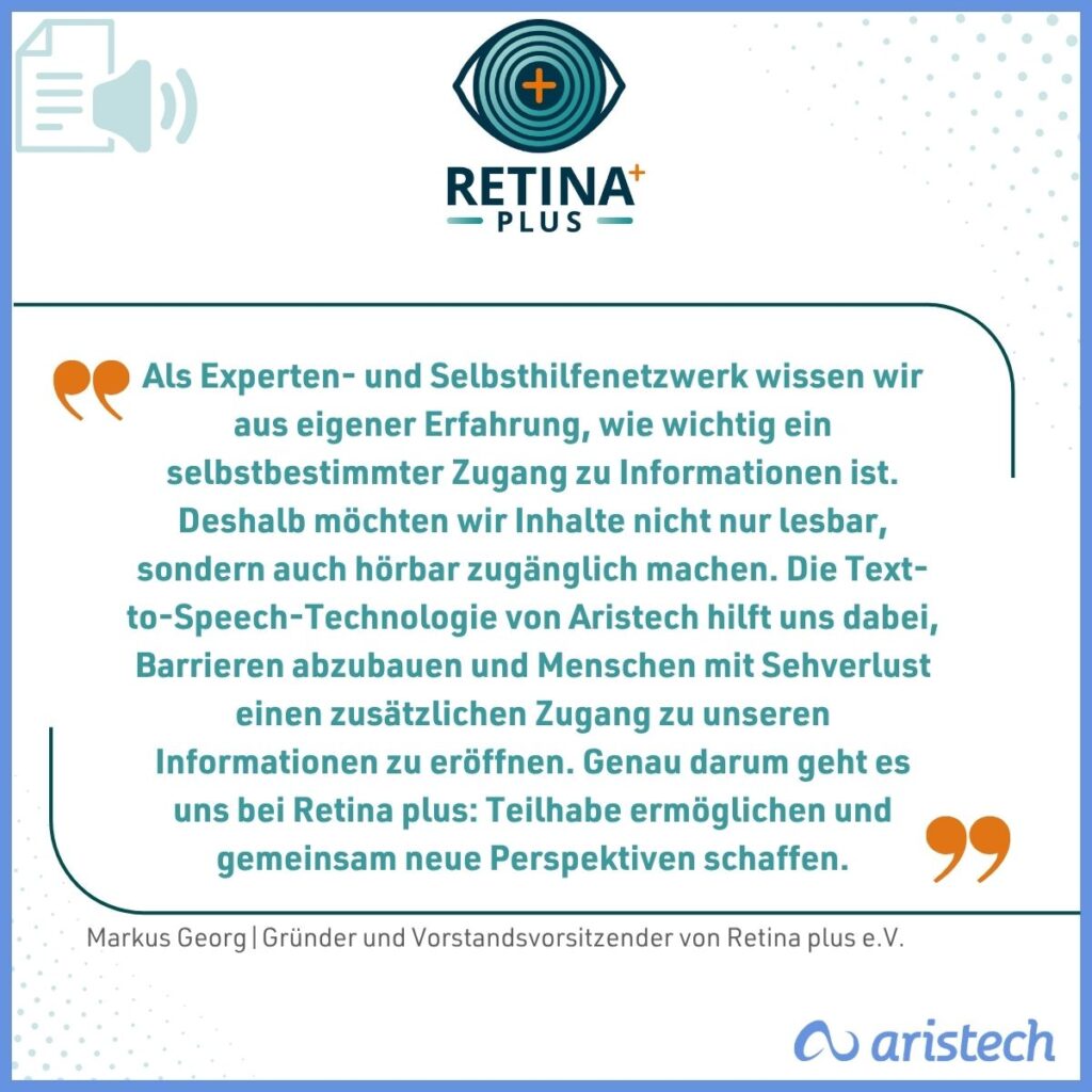 Retina plus Zitat